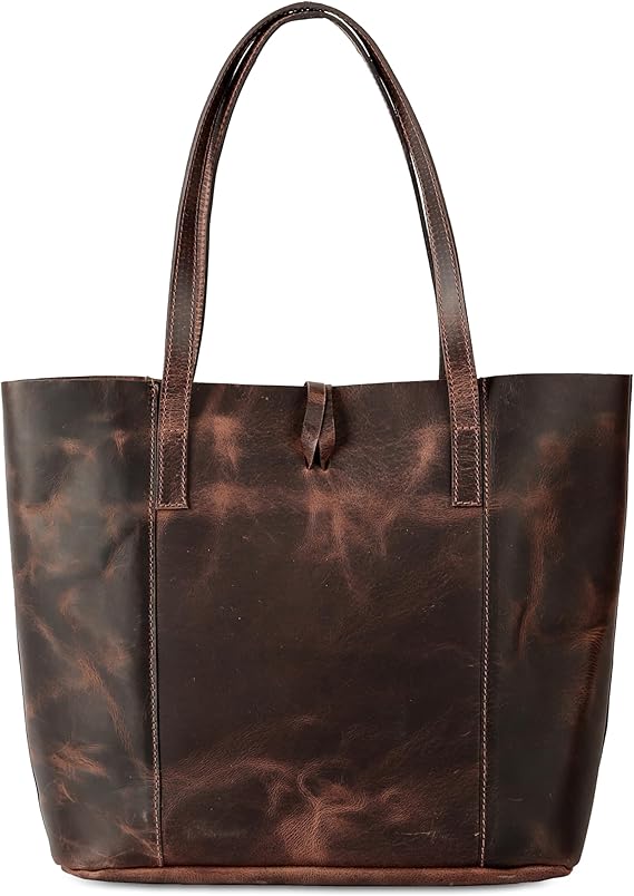 Leather Tote Bag Handbag Shopper Purse Shoulder Bag