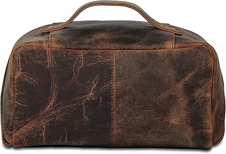 Luxury Leather Men’s Toiletry Travel Bag
