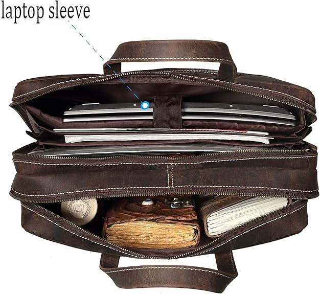 Leather Briefcase for Men