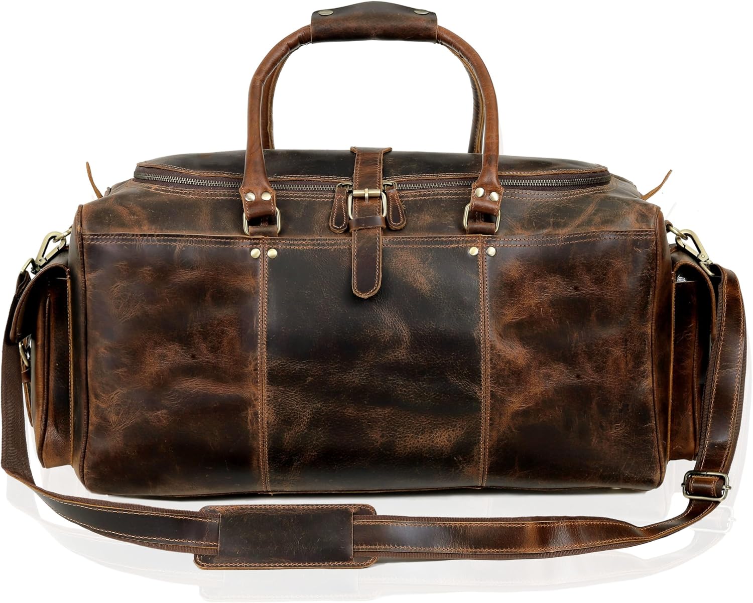 Leather Duffle Travel Sports Duffel Bags For Men