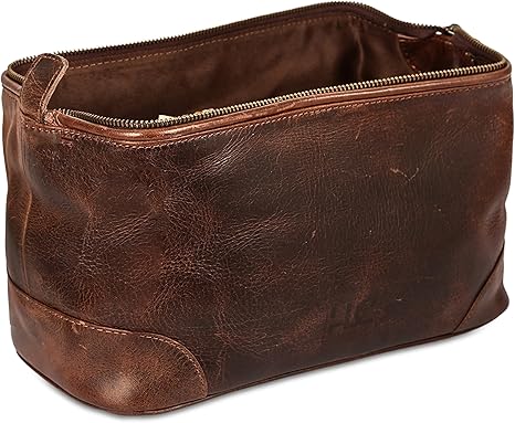 Leather Toiletry Bag for Men