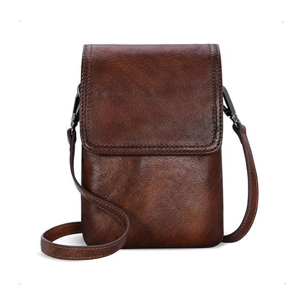 Leather Crossbody RFID Blocking Bags for Women