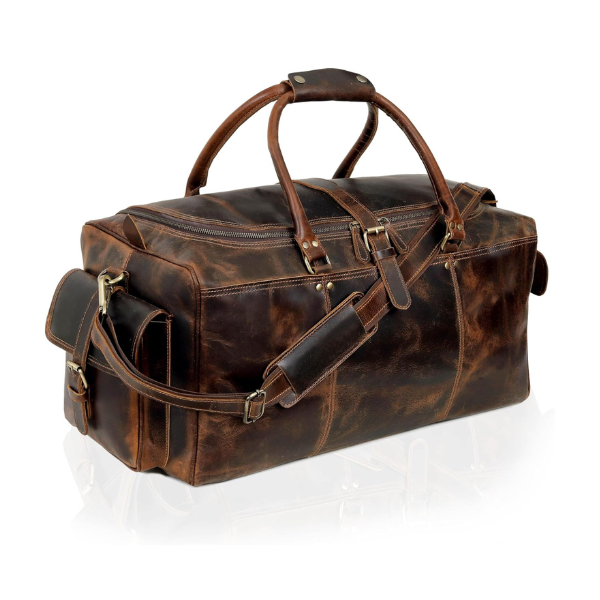 Leather Duffle Travel Sports Duffel Bags For Men