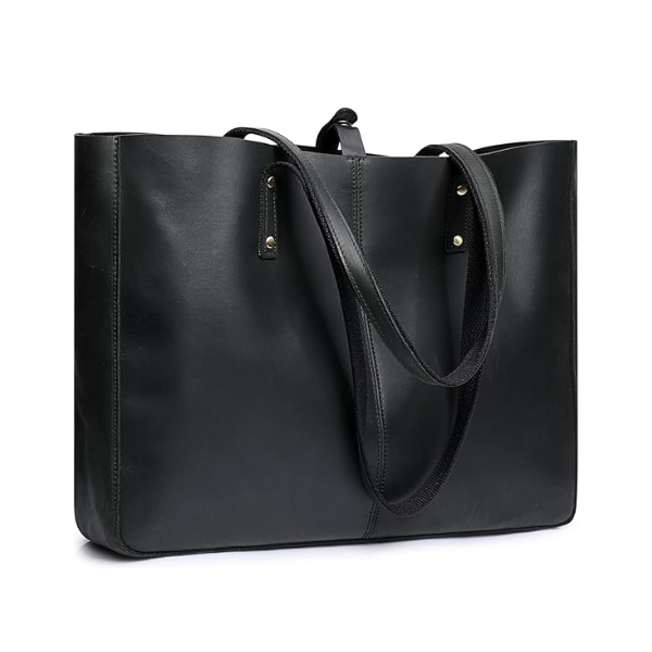 Leather Shoulder Tote Bag for Women Large Handbag Work Purse