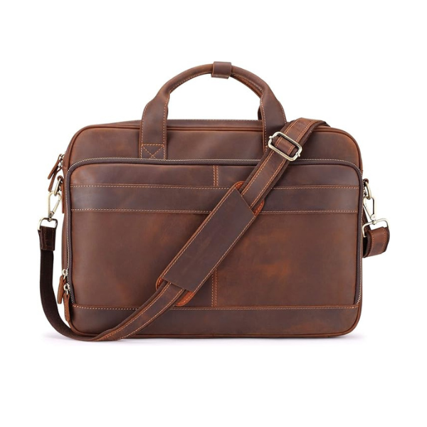 Full Grain Leather Briefcase for Men