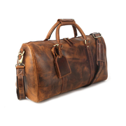 Leather Travel and Sports Duffel Bag For Men and Women