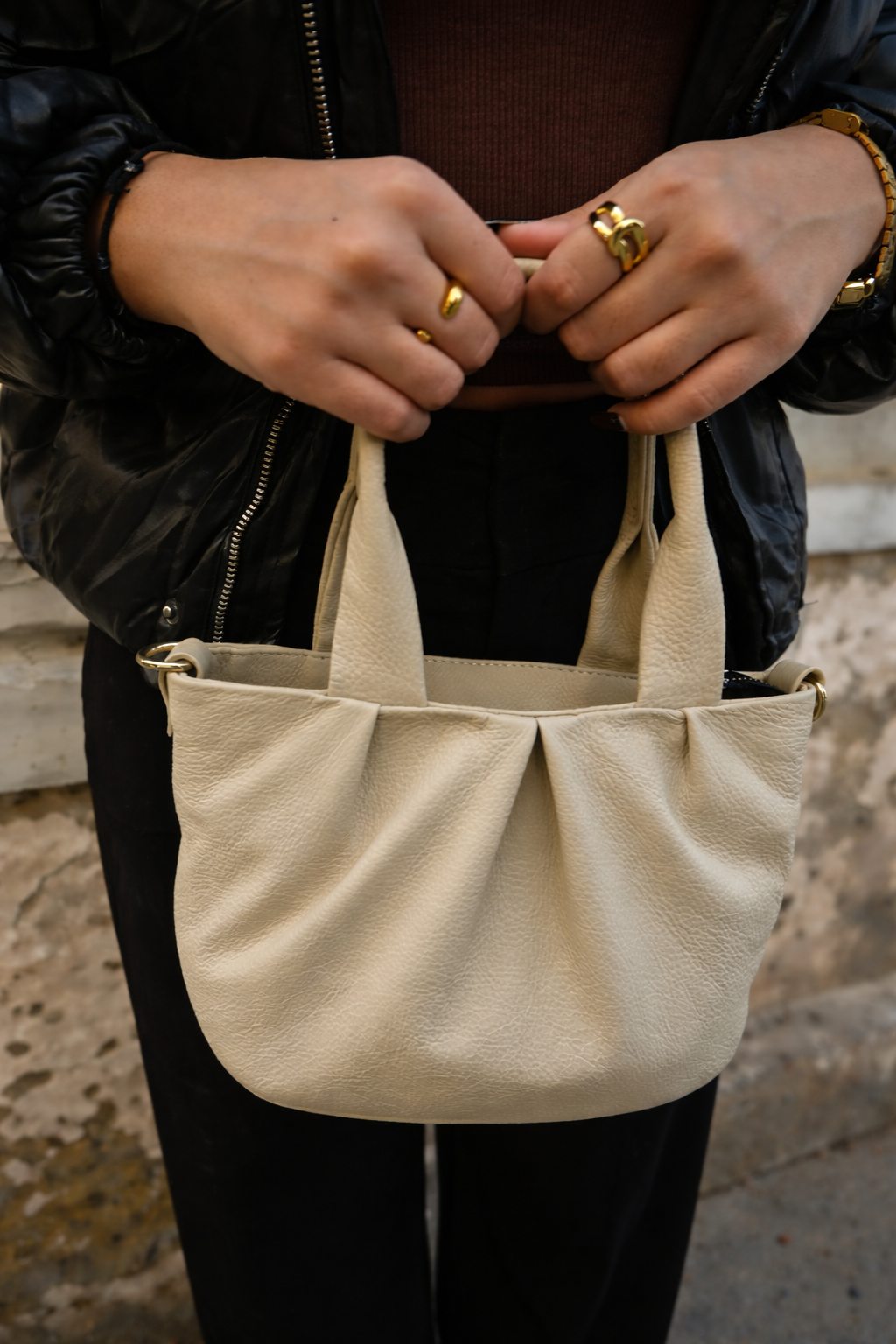 Classic Genuine Cow Leather Tote Bag for Women